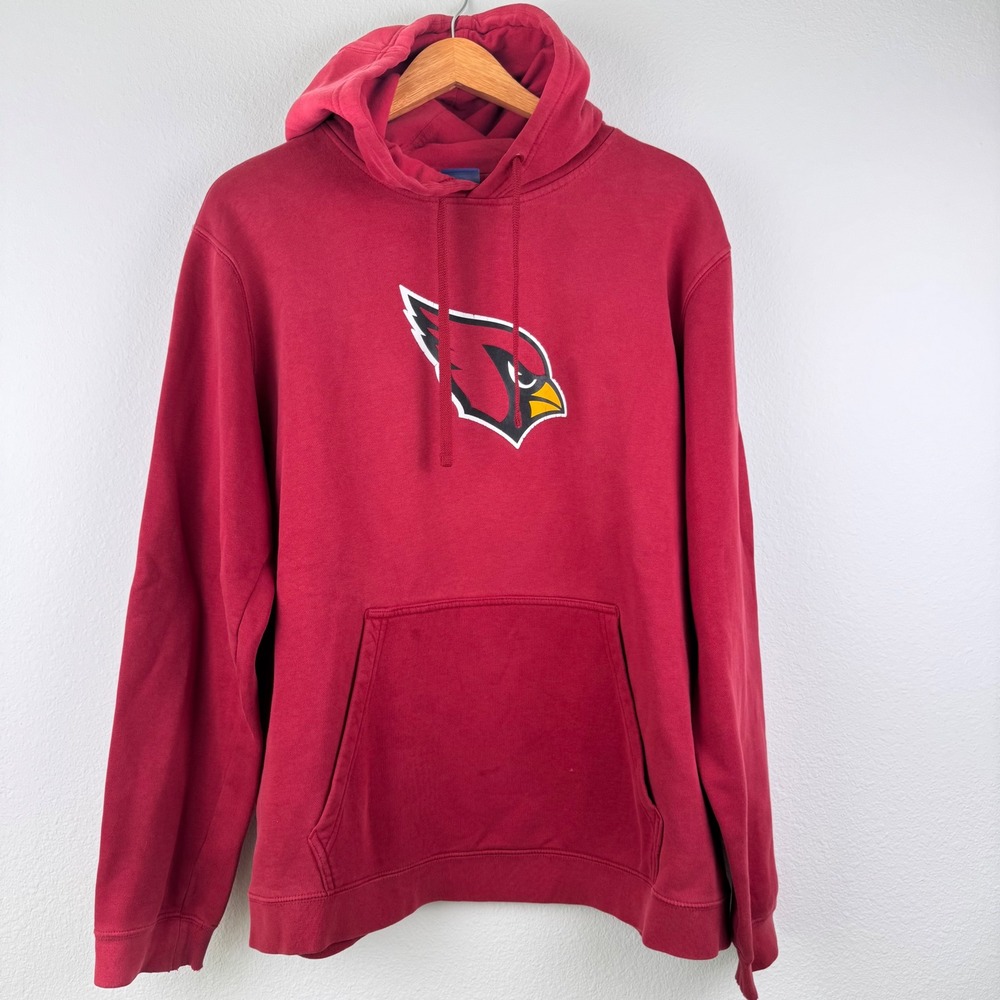 Nike Hoodie Mens XL Red Good Arizona Cardinals NFL Football Pullover Casual